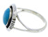 Turquoise And Sterling Silver Southwestern Ring Size 5-3/4 YX87693